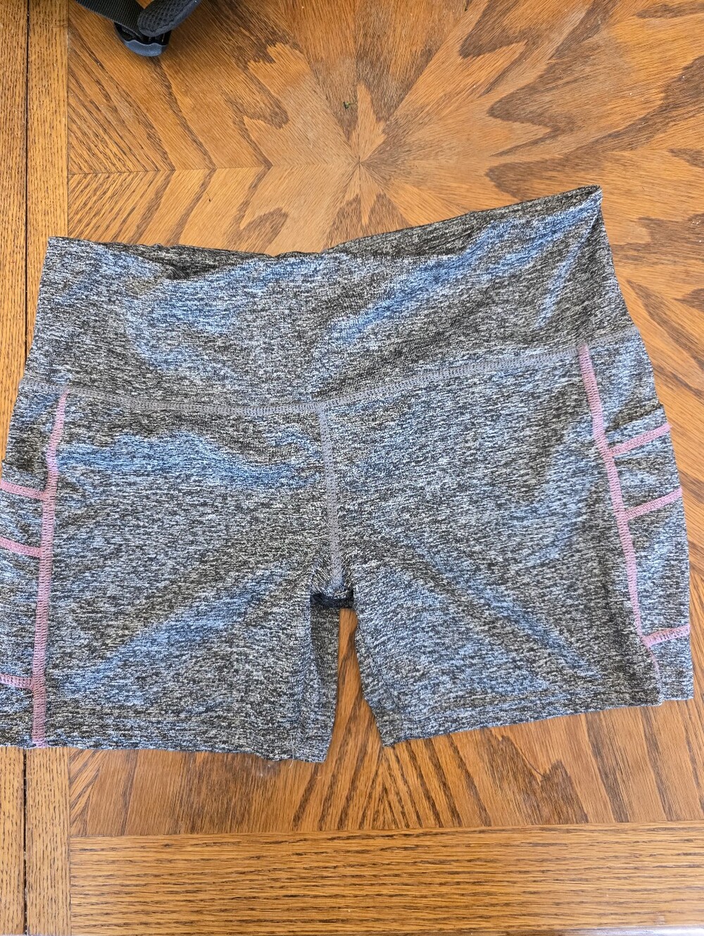 Starting Point Women’s Athletic Shorts with Pink Side Trim